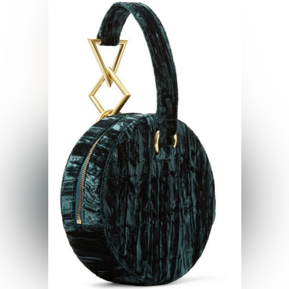 TARA ZADEH
Azar Crushed-Velvet Clutch